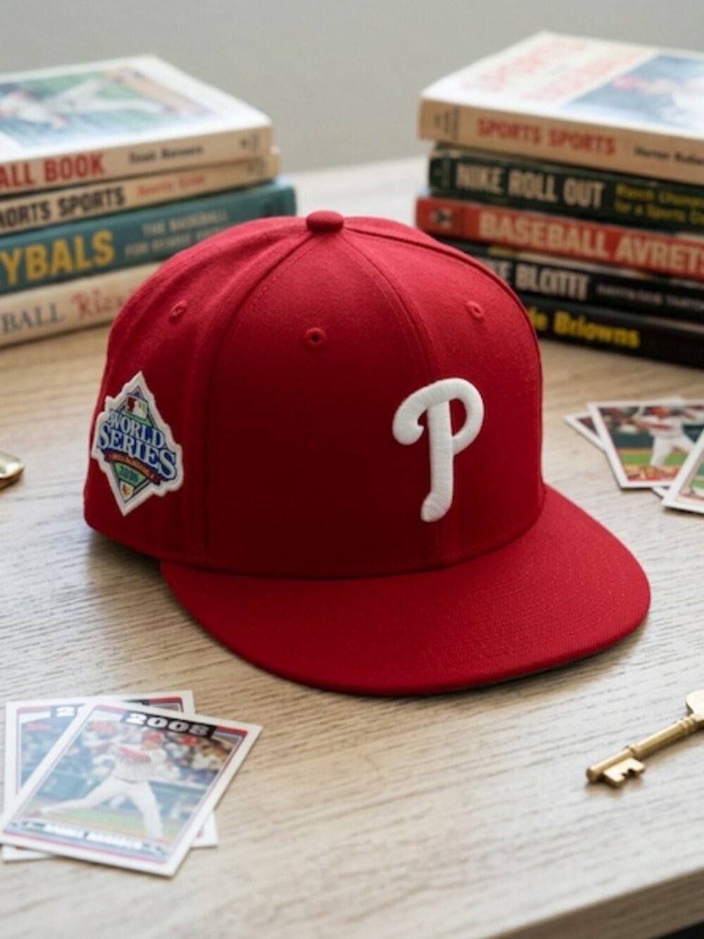 New Era 59FIFTY Philadelphia Phillies 2008 World Series Side Patch Hat 7 1/4